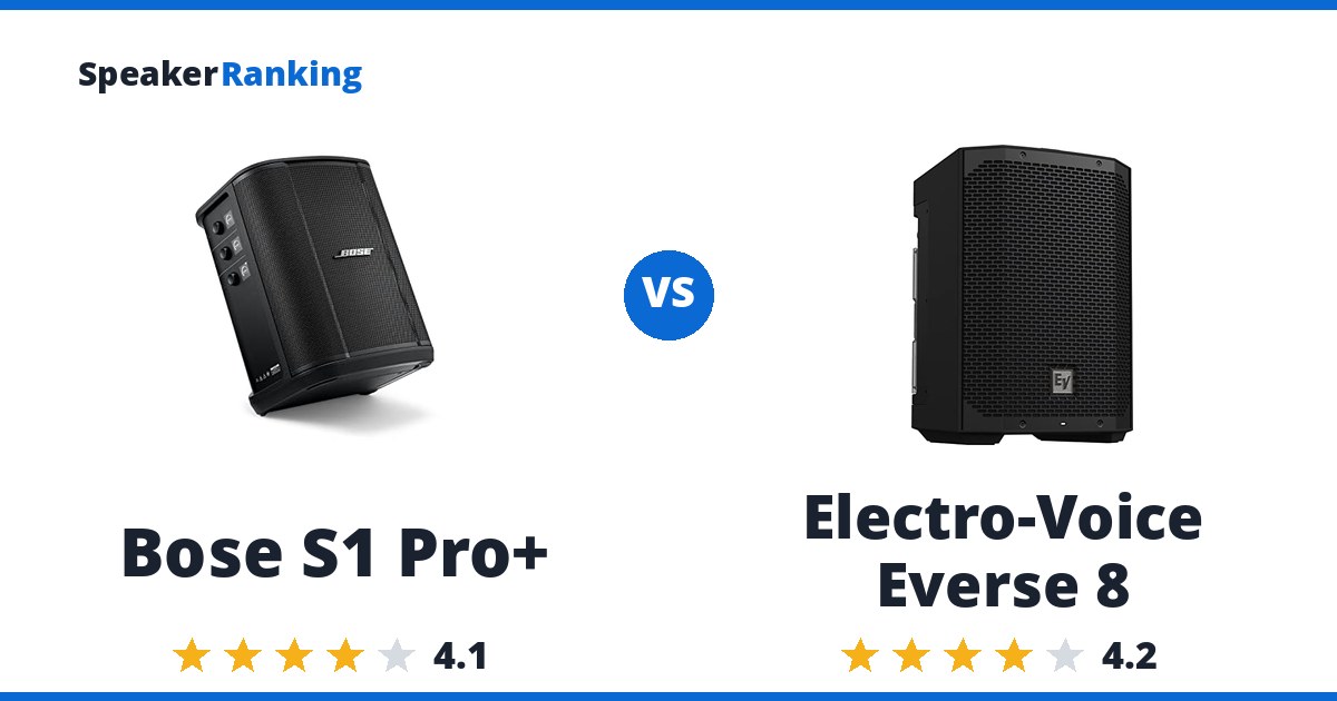 Bose S1 Pro+ vs Electro-Voice Everse 8