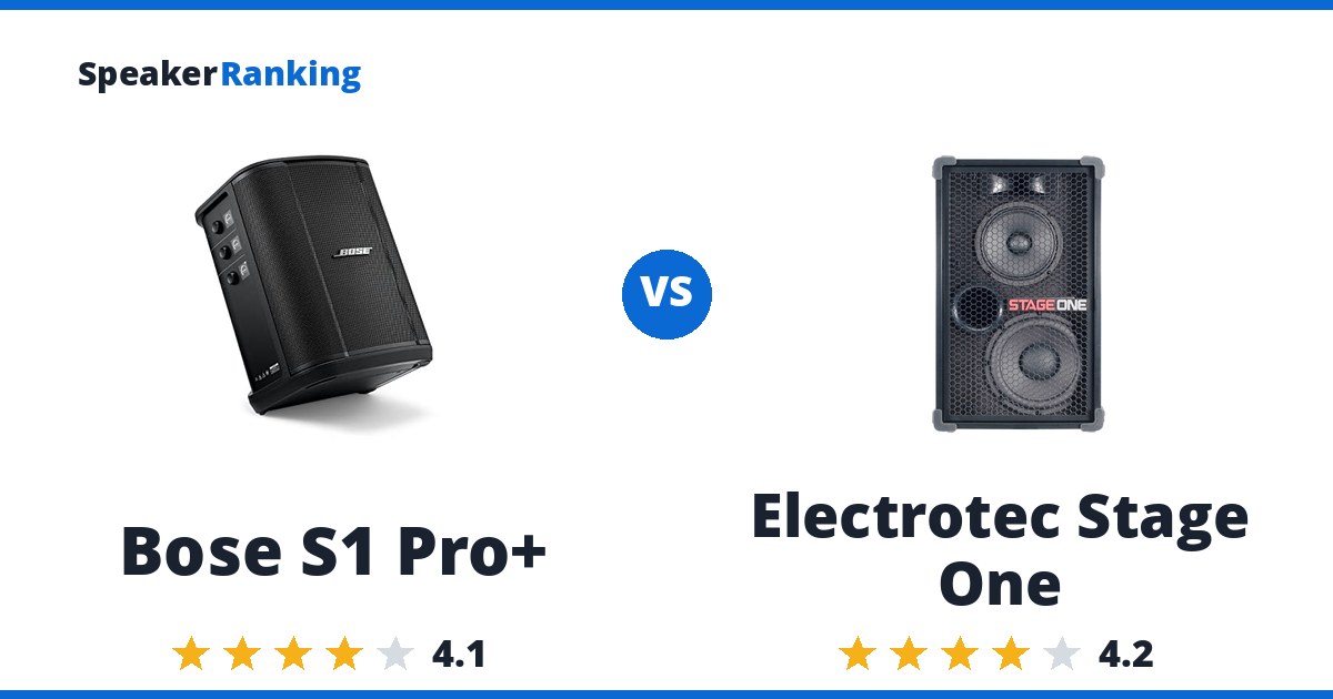 Bose S1 Pro+ vs Electrotec Stage One