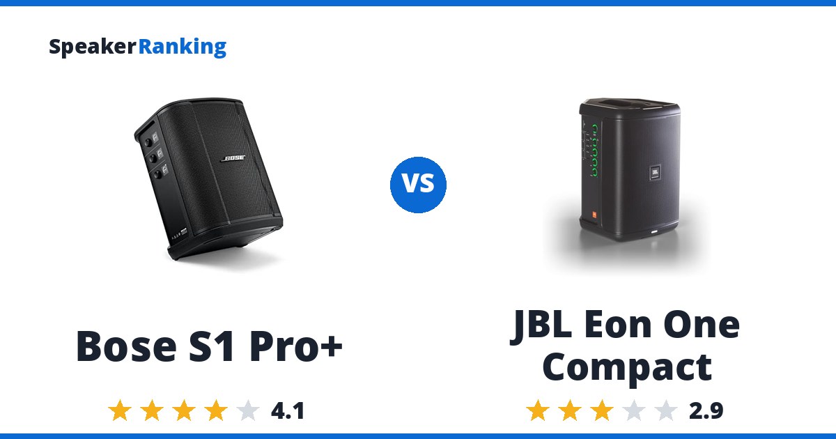 Bose S1 Pro+ vs JBL Eon One Compact