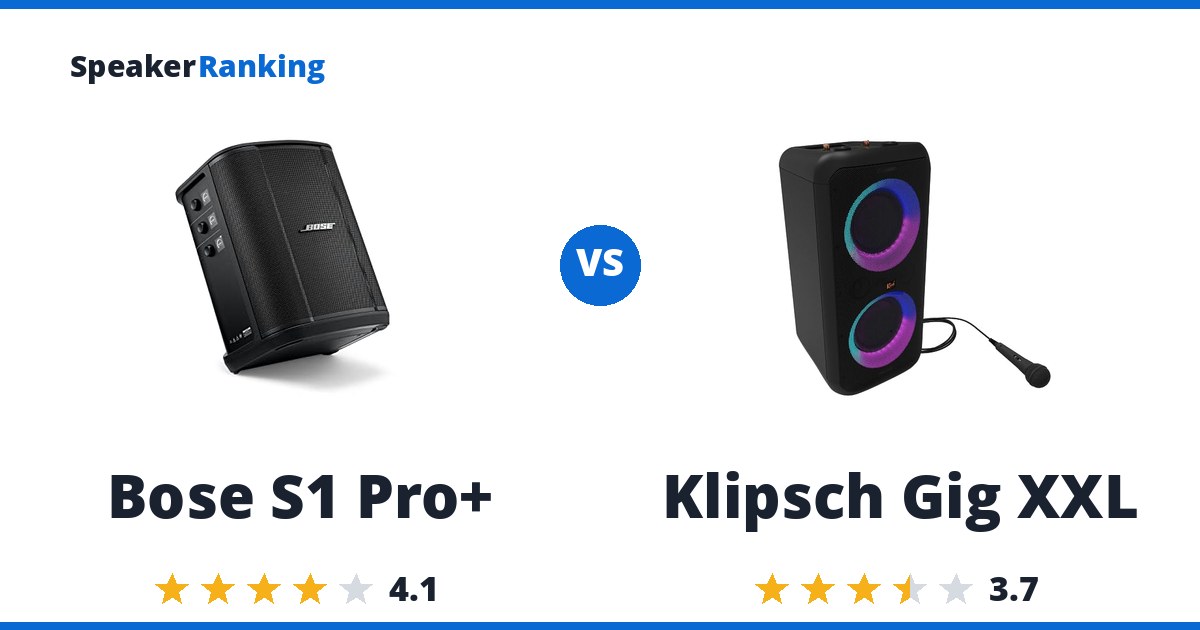 Bose S1 Pro+ vs Klipsch Gig XXL