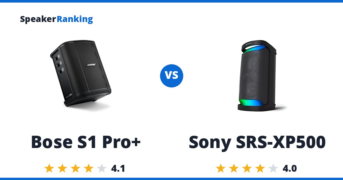 Bose S1 Pro+ vs Sony SRS-XP500