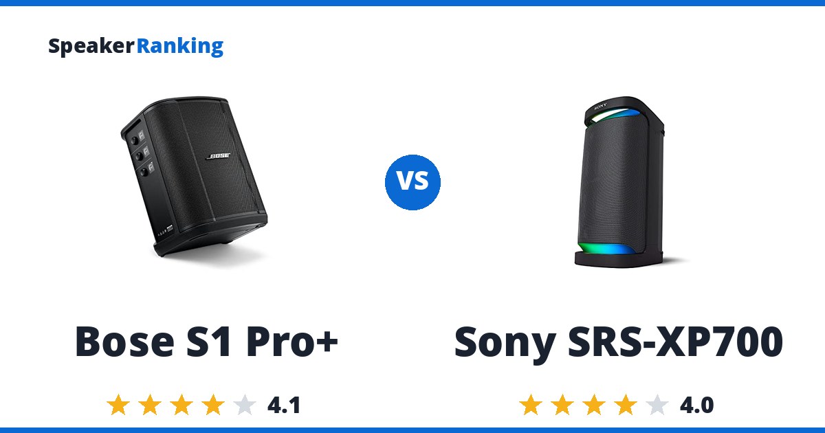 Bose S1 Pro+ vs Sony SRS-XP700