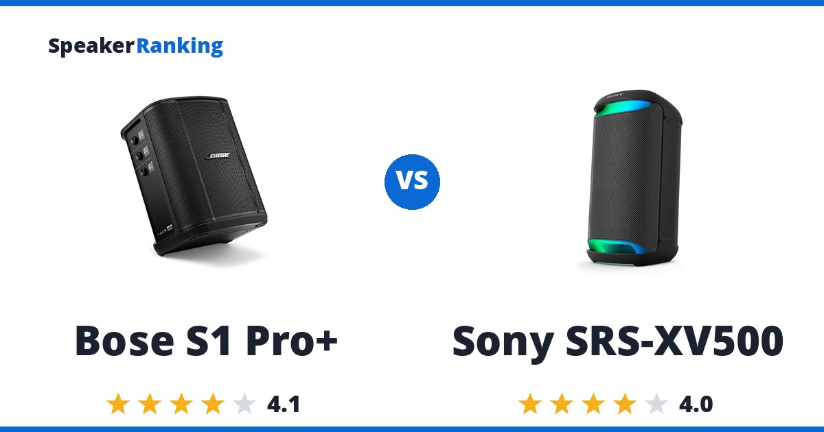 Bose S1 Pro+ vs Sony SRS-XV500