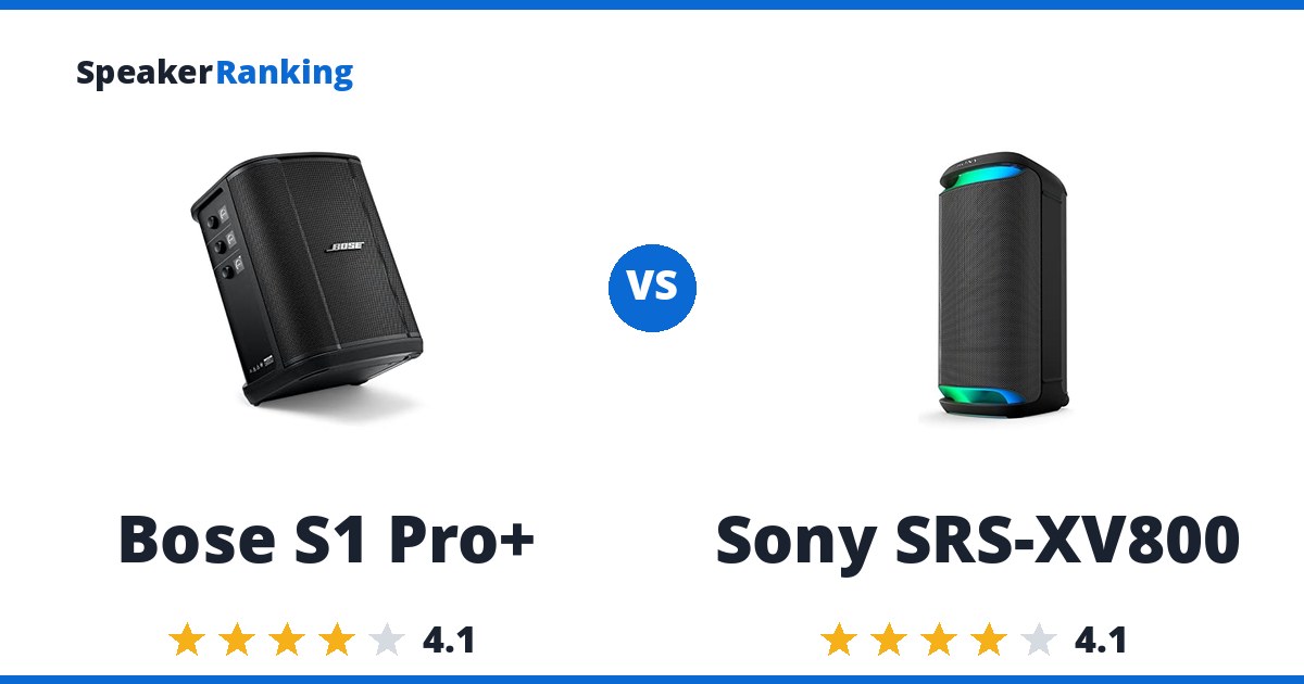 Bose S1 Pro+ vs Sony SRS-XV800