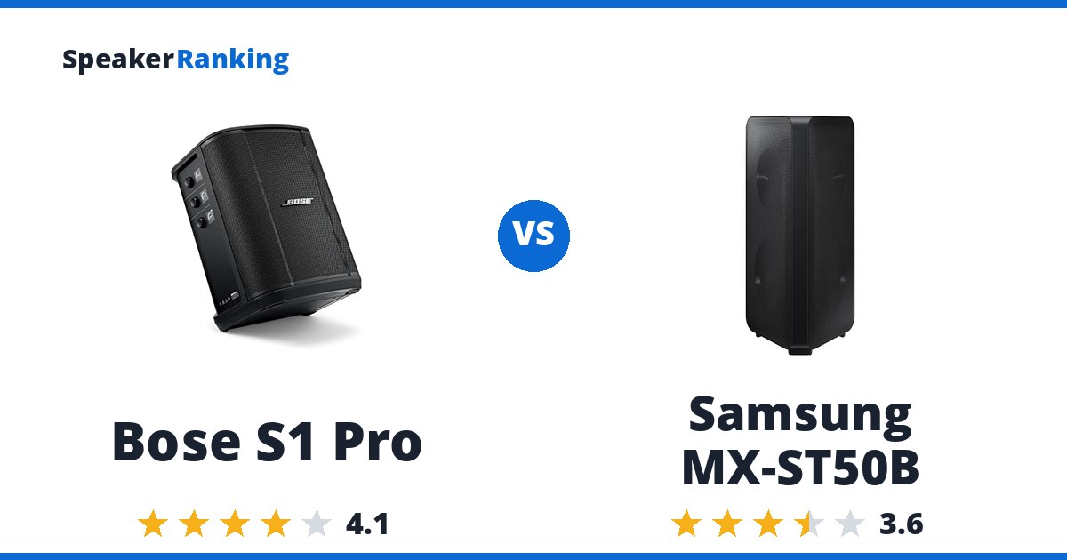Bose S1 Pro vs Samsung MX-ST50B