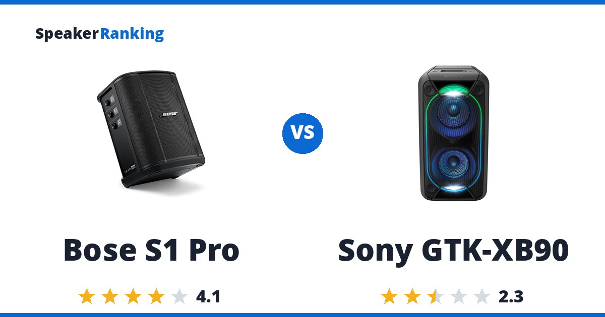 Bose S1 Pro vs Sony GTK-XB90