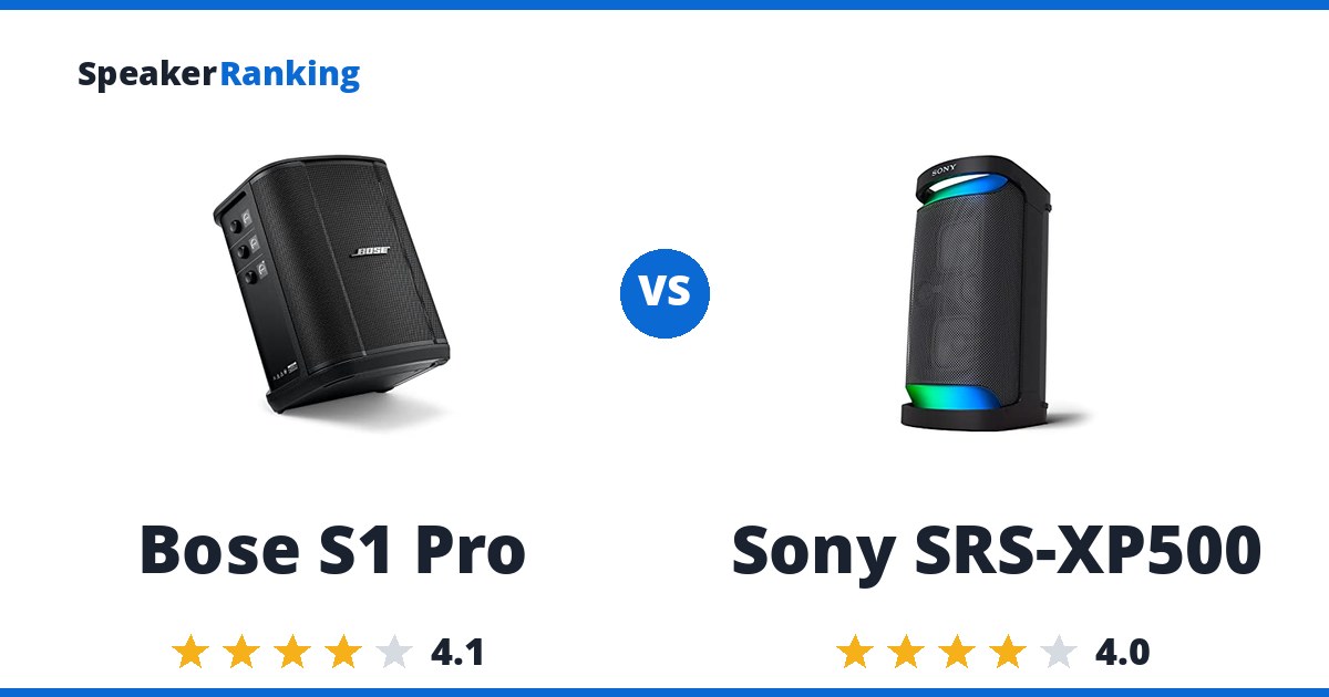 Bose S1 Pro vs Sony SRS-XP500