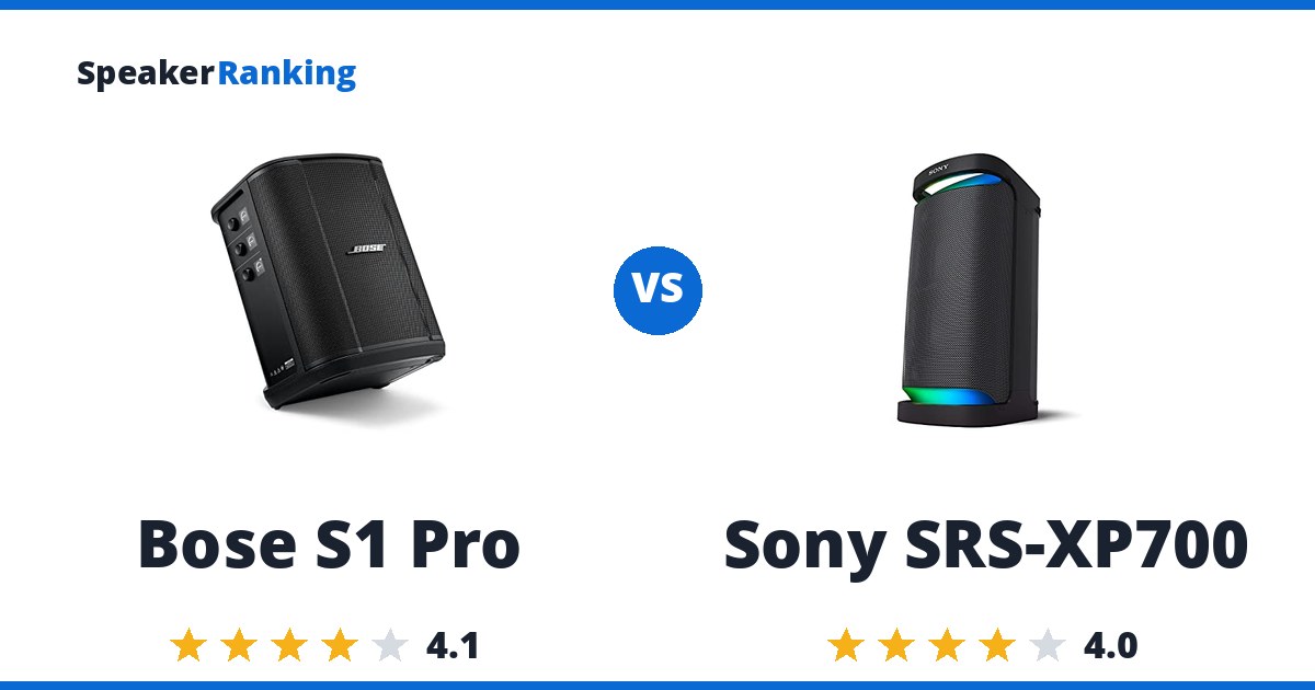 Bose S1 Pro vs Sony SRS-XP700