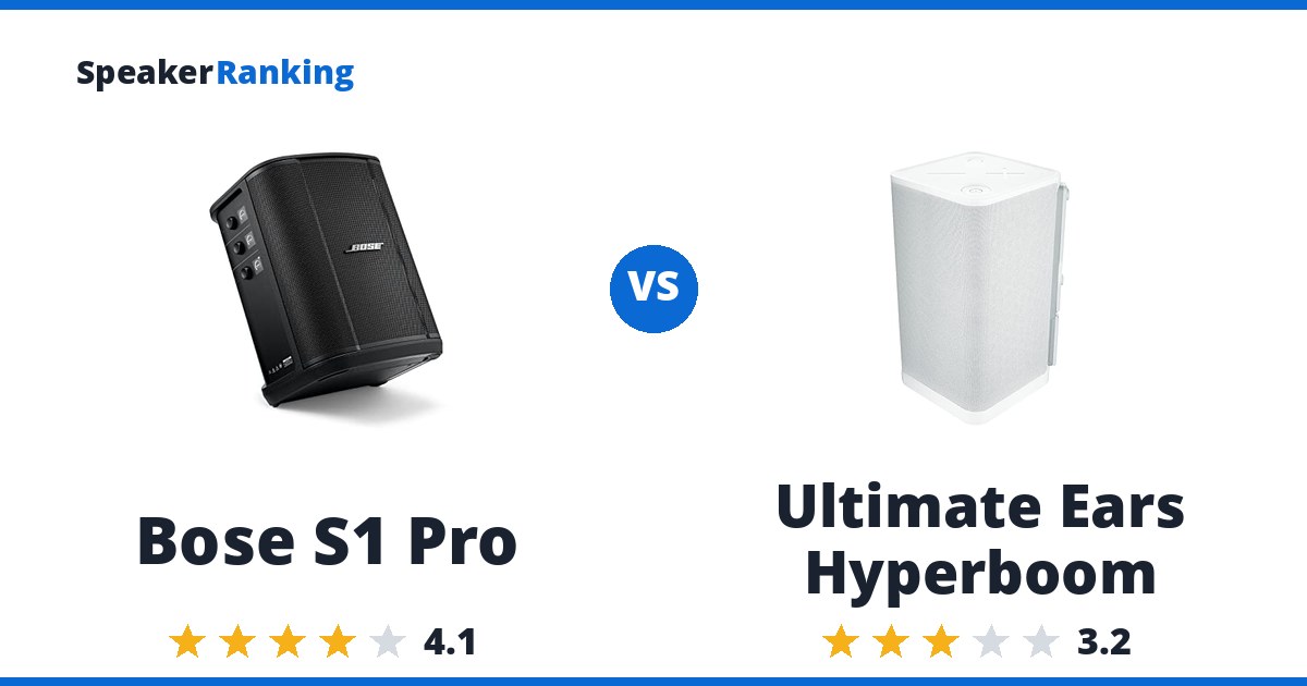 Bose S1 Pro vs Ultimate Ears Hyperboom