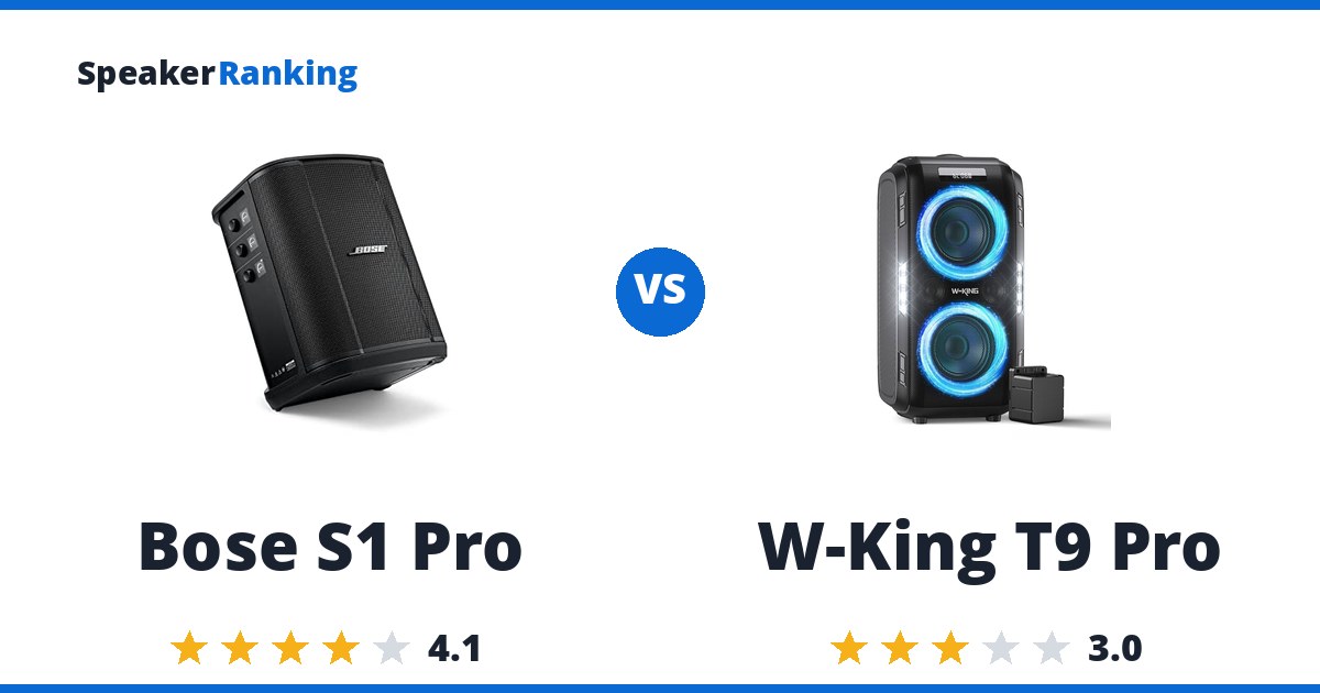 Bose S1 Pro vs W-King T9 Pro