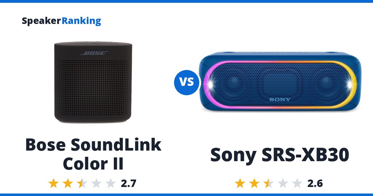 Bose SoundLink Color II vs Sony SRS-XB30
