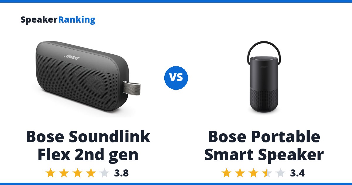 Bose Soundlink Flex 2nd gen vs Bose Portable Smart Speaker