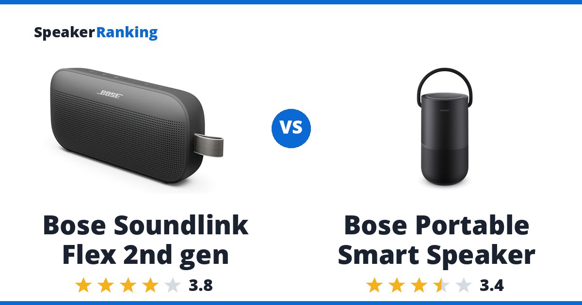 Bose Soundlink Flex 2nd gen vs Bose Portable Smart Speaker