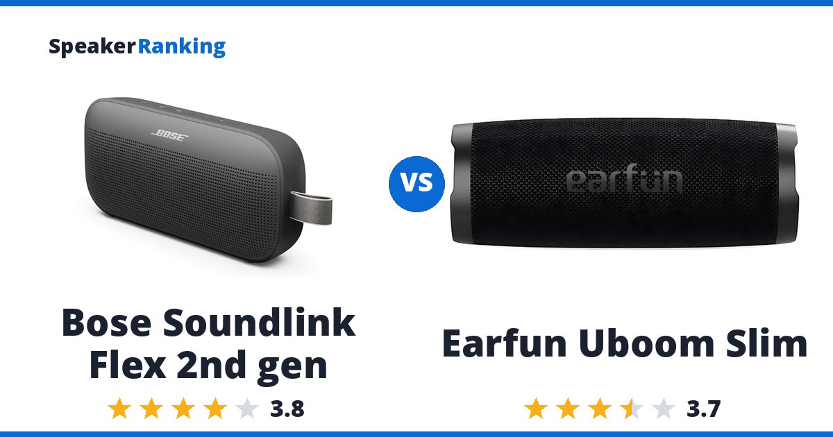 Bose Soundlink Flex 2nd gen vs Earfun Uboom Slim