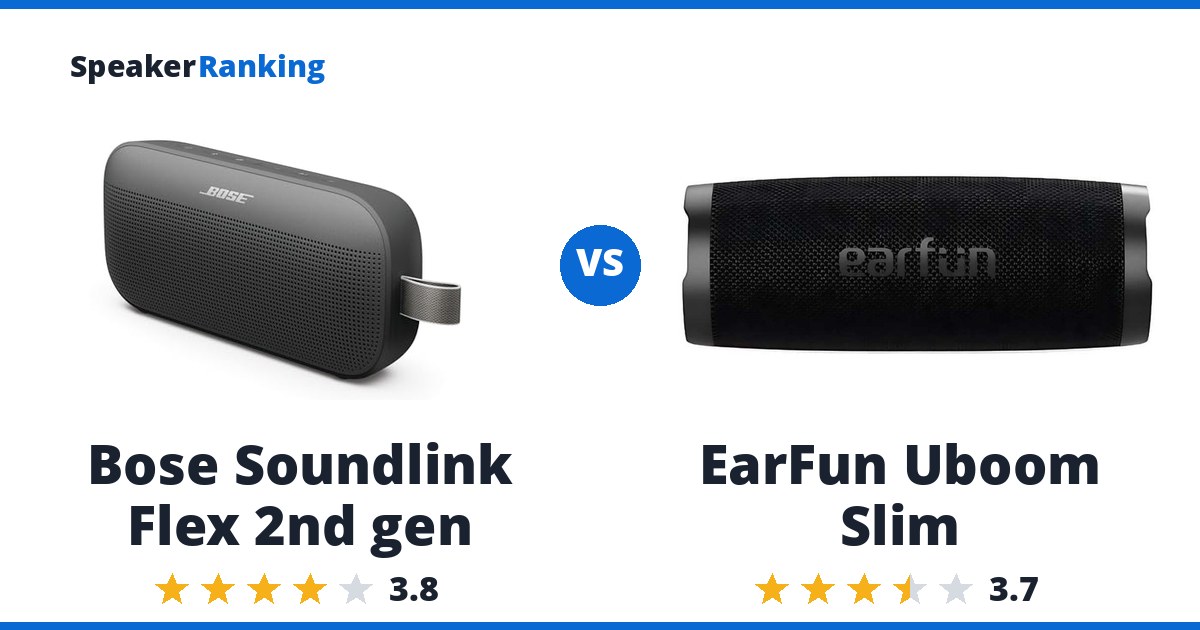 Bose Soundlink Flex 2nd gen vs Earfun Uboom Slim