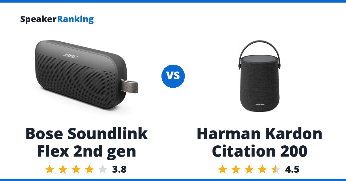 Bose Soundlink Flex 2nd gen vs Harman Kardon Citation 200