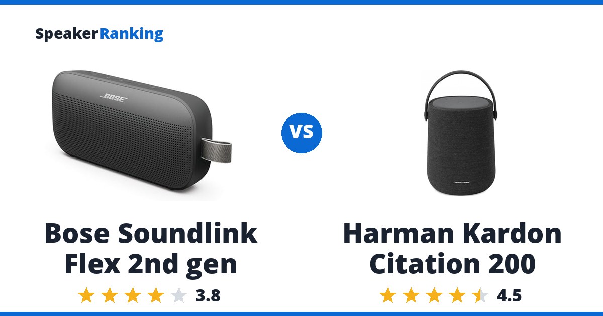 Bose Soundlink Flex 2nd gen vs Harman Kardon Citation 200