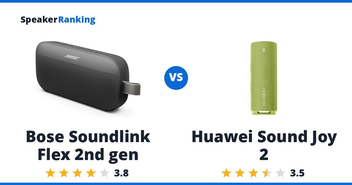 Bose Soundlink Flex 2nd gen vs Huawei Sound Joy 2