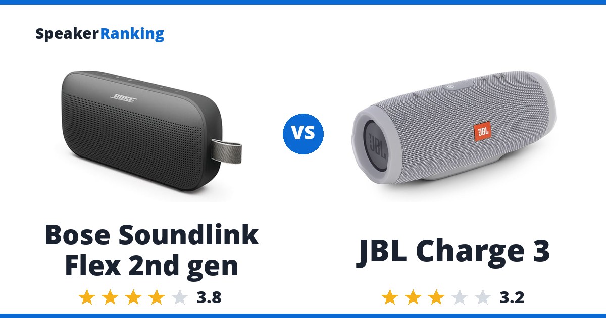 Bose Soundlink Flex 2nd gen vs JBL Charge 3