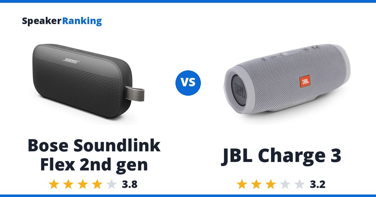 Bose Soundlink Flex 2nd gen vs JBL Charge 3