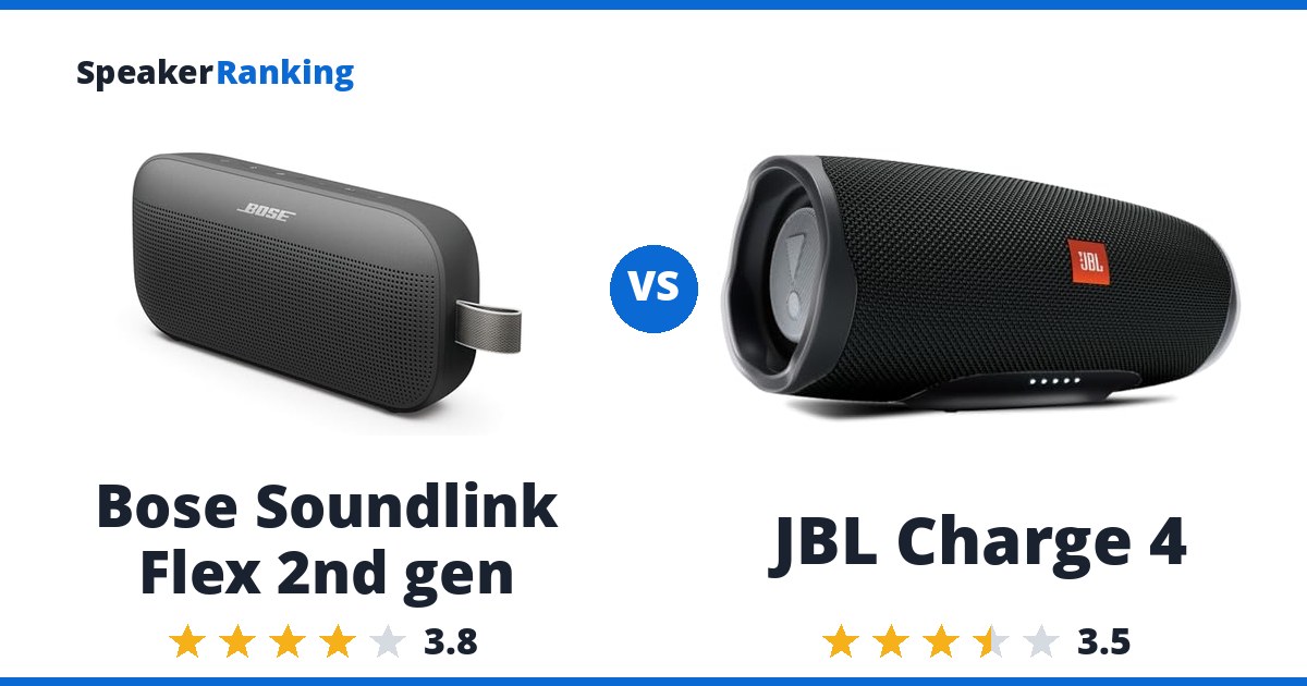 Bose Soundlink Flex 2nd gen vs JBL Charge 4