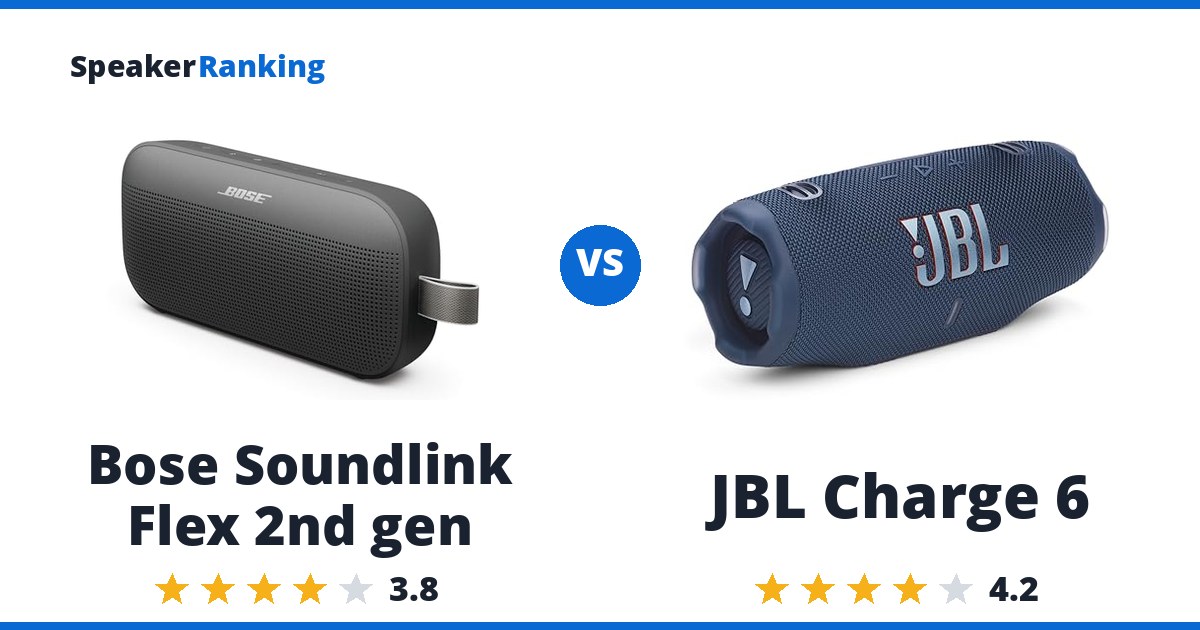 Bose Soundlink Flex 2nd gen vs JBL Charge 6