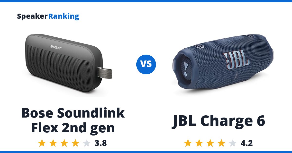 Bose Soundlink Flex 2nd gen vs JBL Charge 6