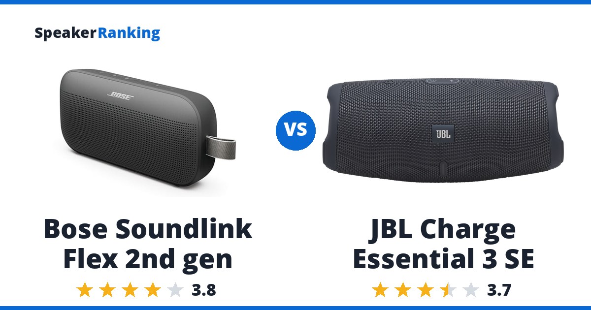 Bose Soundlink Flex 2nd gen vs JBL Charge Essential 3 SE
