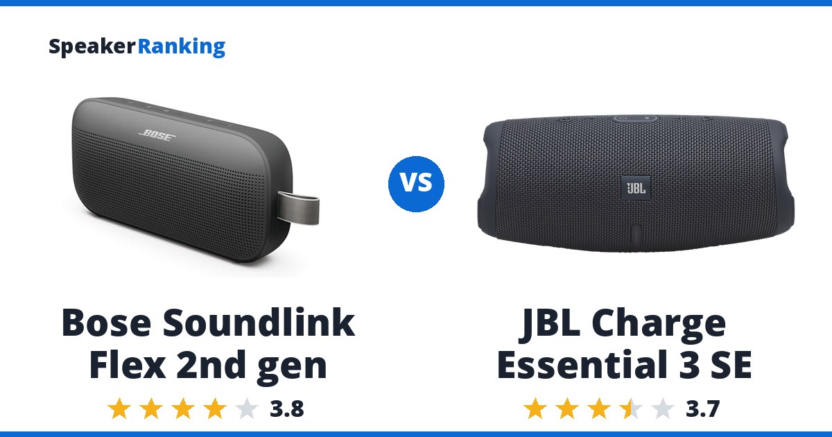 Bose Soundlink Flex 2nd gen vs JBL Charge Essential 3 SE