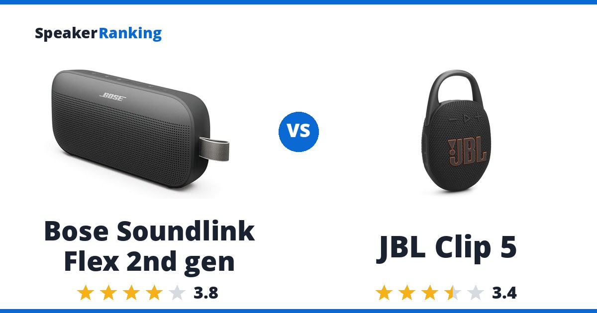 Bose Soundlink Flex 2nd gen vs JBL Clip 5