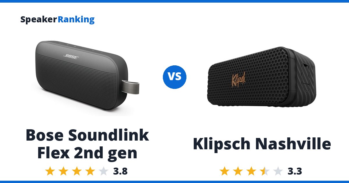 Bose Soundlink Flex 2nd gen vs Klipsch Nashville