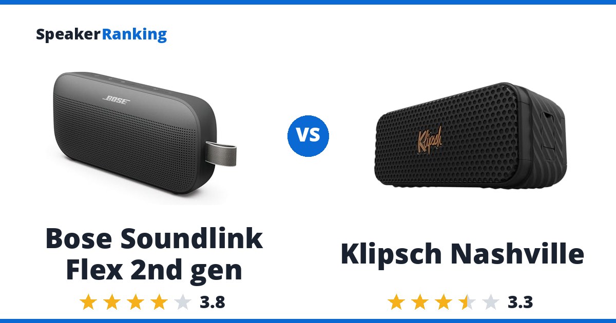Bose Soundlink Flex 2nd gen vs Klipsch Nashville