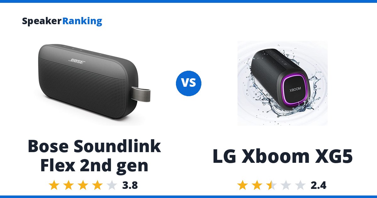 Bose Soundlink Flex 2nd gen vs LG Xboom XG5