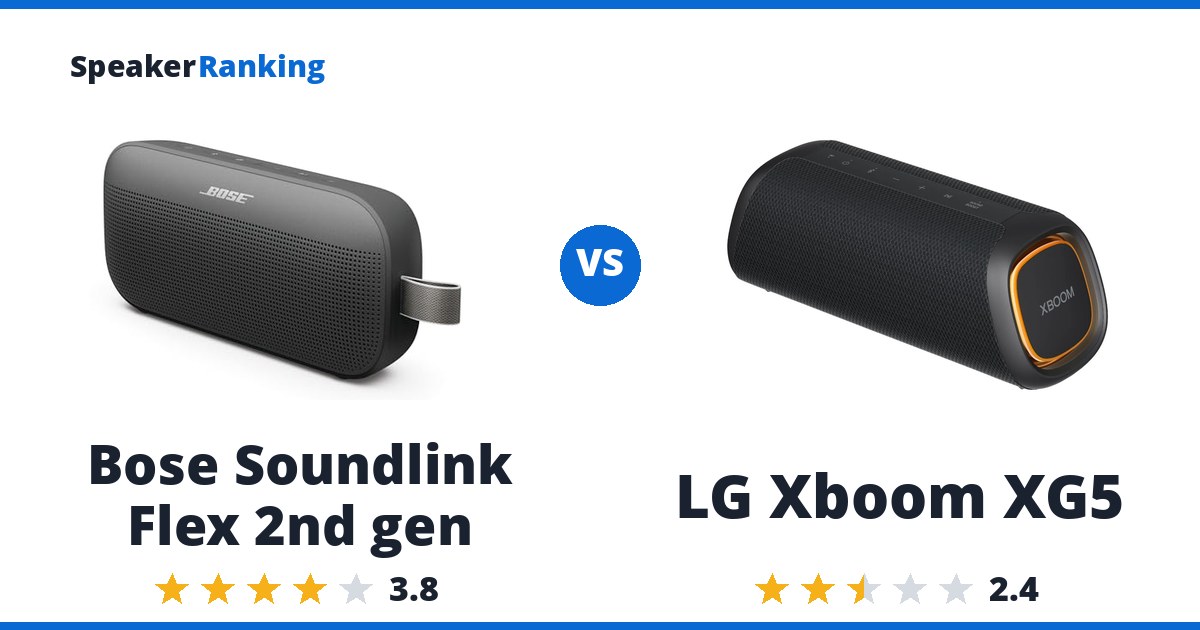 Bose Soundlink Flex 2nd gen vs LG Xboom XG5