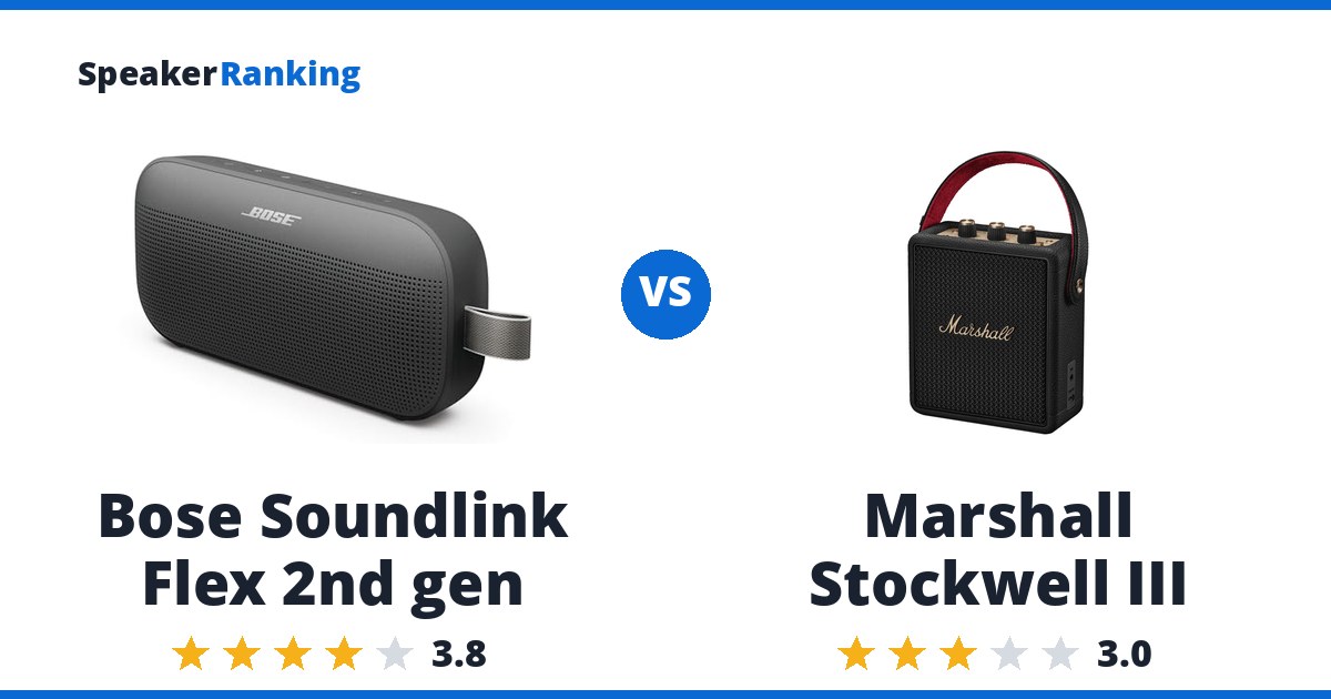 Bose Soundlink Flex 2nd gen vs Marshall Stockwell III