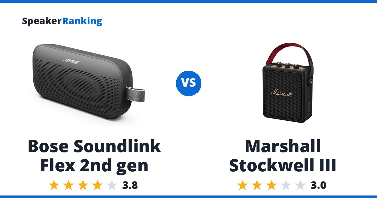 Bose Soundlink Flex 2nd gen vs Marshall Stockwell III