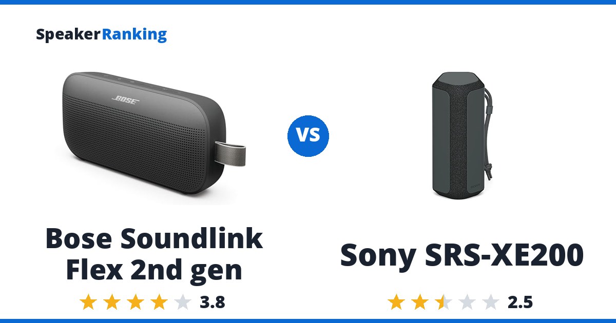 Bose Soundlink Flex 2nd gen vs Sony SRS-XE200