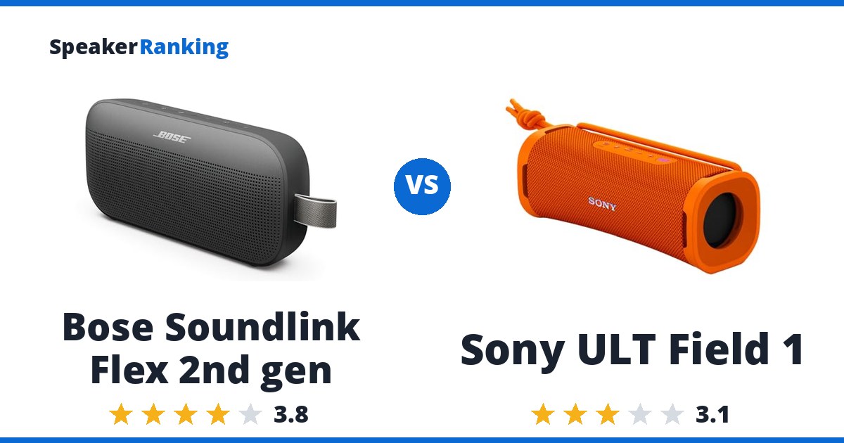 Bose Soundlink Flex 2nd gen vs Sony ULT Field 1