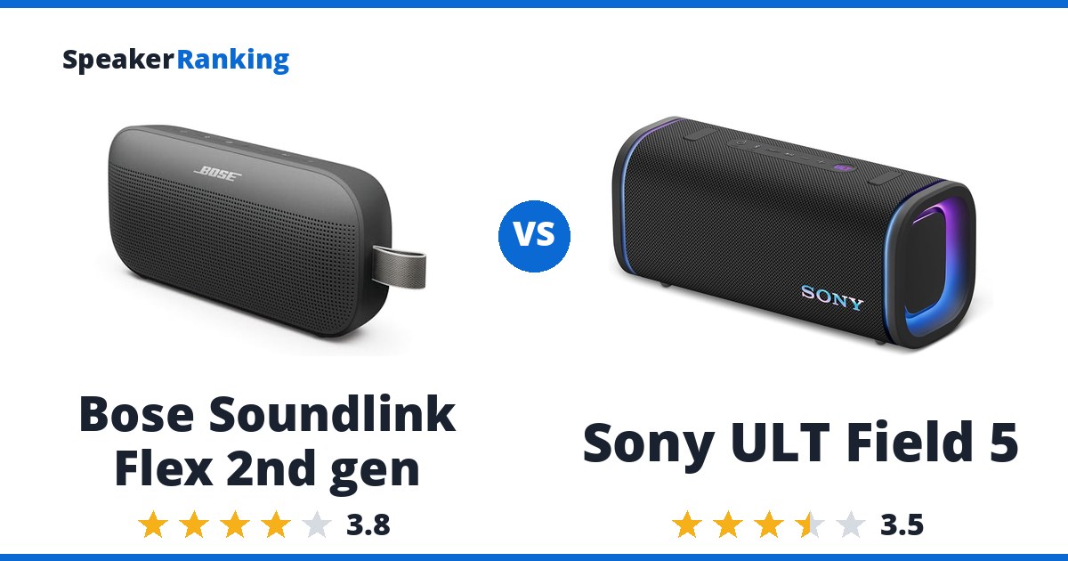 Bose Soundlink Flex 2nd gen vs Sony ULT Field 5