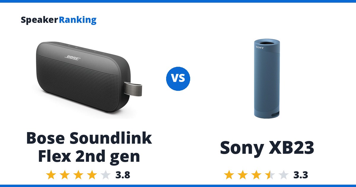 Bose Soundlink Flex 2nd gen vs Sony XB23