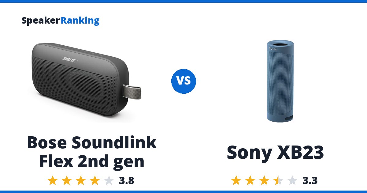 Bose Soundlink Flex 2nd gen vs Sony XB23