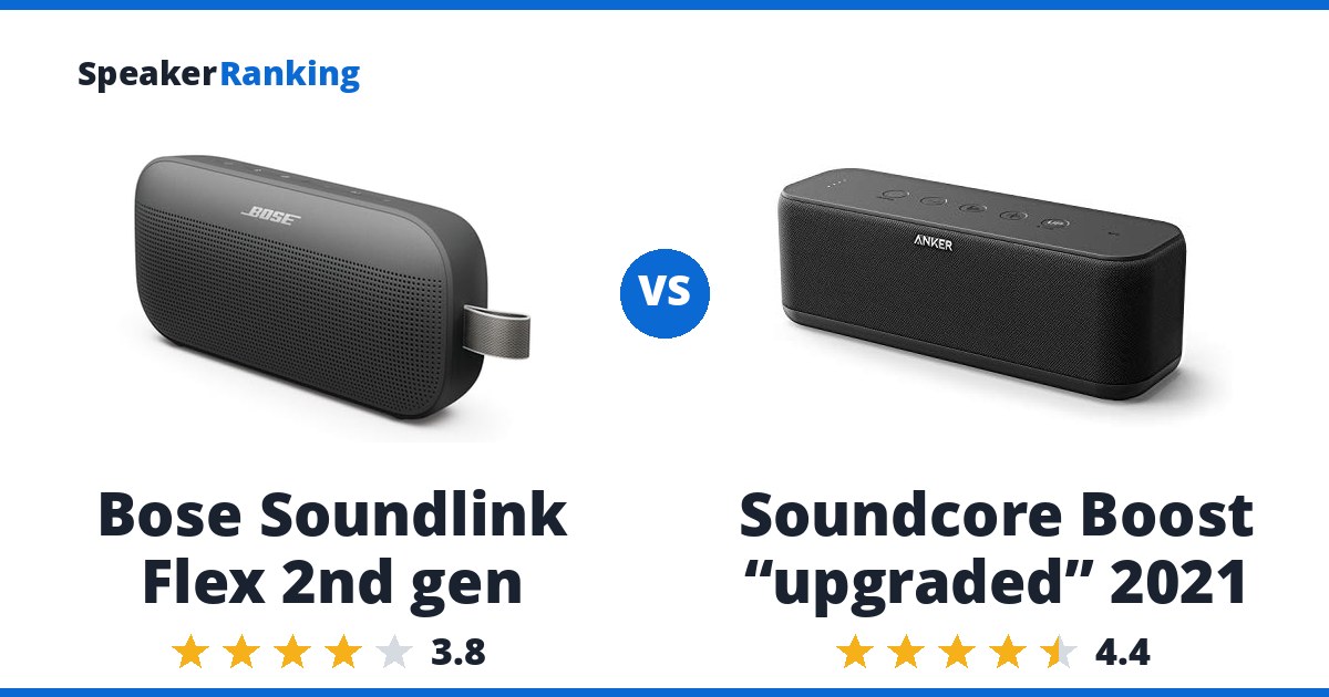 Bose Soundlink Flex 2nd gen vs Soundcore Boost “upgraded” 2021