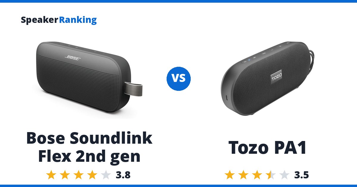 Bose Soundlink Flex 2nd gen vs Tozo PA1