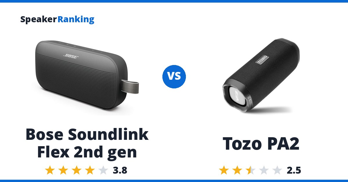 Bose Soundlink Flex 2nd gen vs Tozo PA2