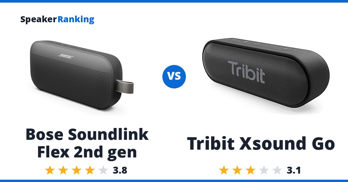 Bose Soundlink Flex 2nd gen vs Tribit Xsound Go