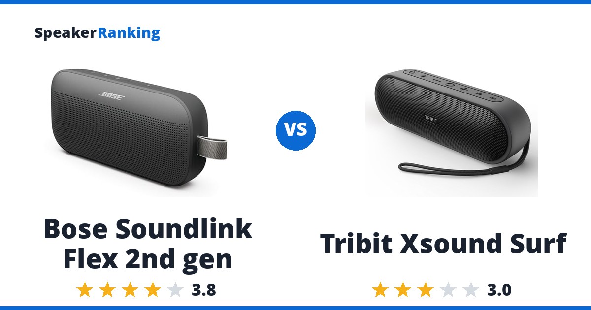 Bose Soundlink Flex 2nd gen vs Tribit Xsound Surf