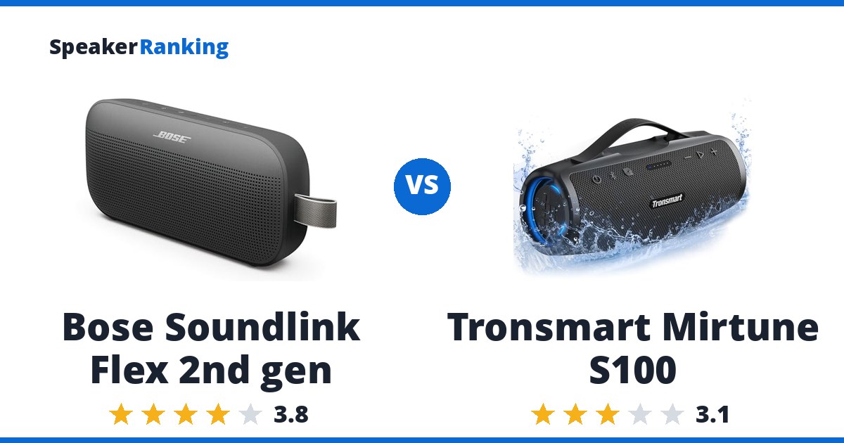 Bose Soundlink Flex 2nd gen vs Tronsmart Mirtune S100