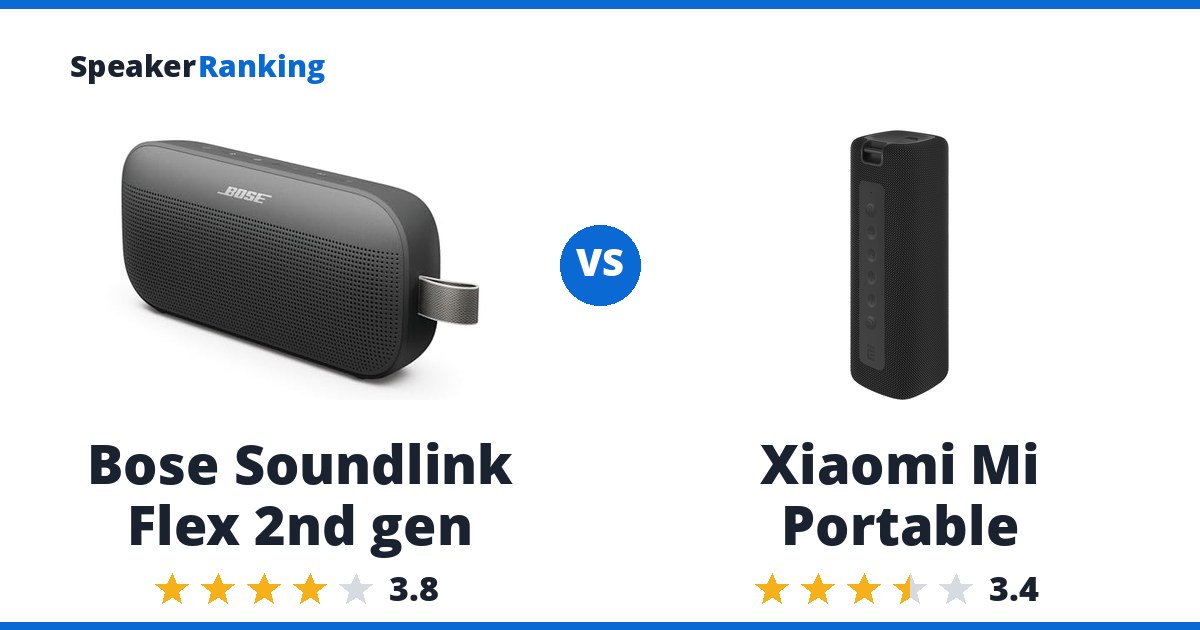 Bose Soundlink Flex 2nd gen vs Xiaomi Mi Portable