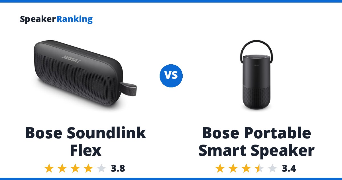 Bose Soundlink Flex vs Bose Portable Smart Speaker