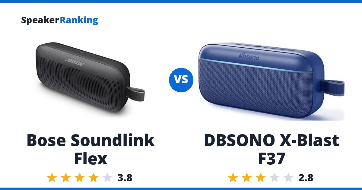 Bose Soundlink Flex vs DBSONO X-Blast F37
